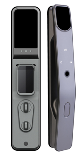 Tuya WiFi Smart Door Lock Model D1, Fingerprint, Password, Card, Mobile App, Temporary Password, Mechanical Key, Aluminum Panel, Remote Control